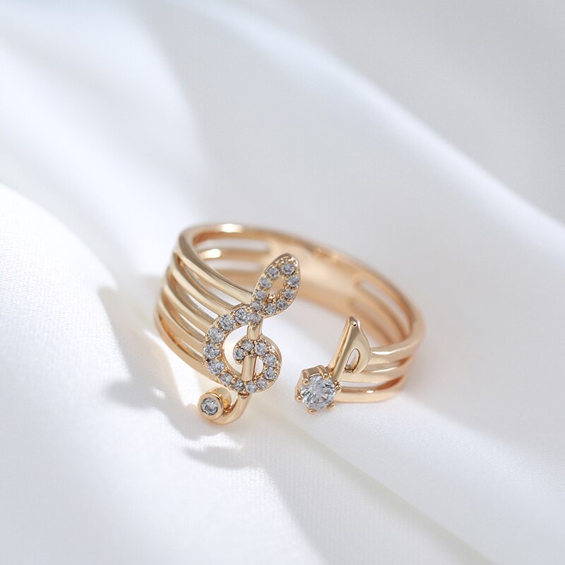 Treble Clef Ring - Gold