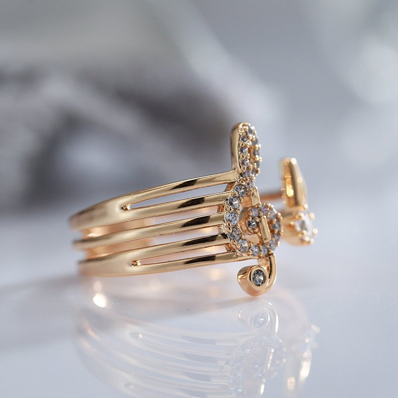 Treble Clef Ring - Gold