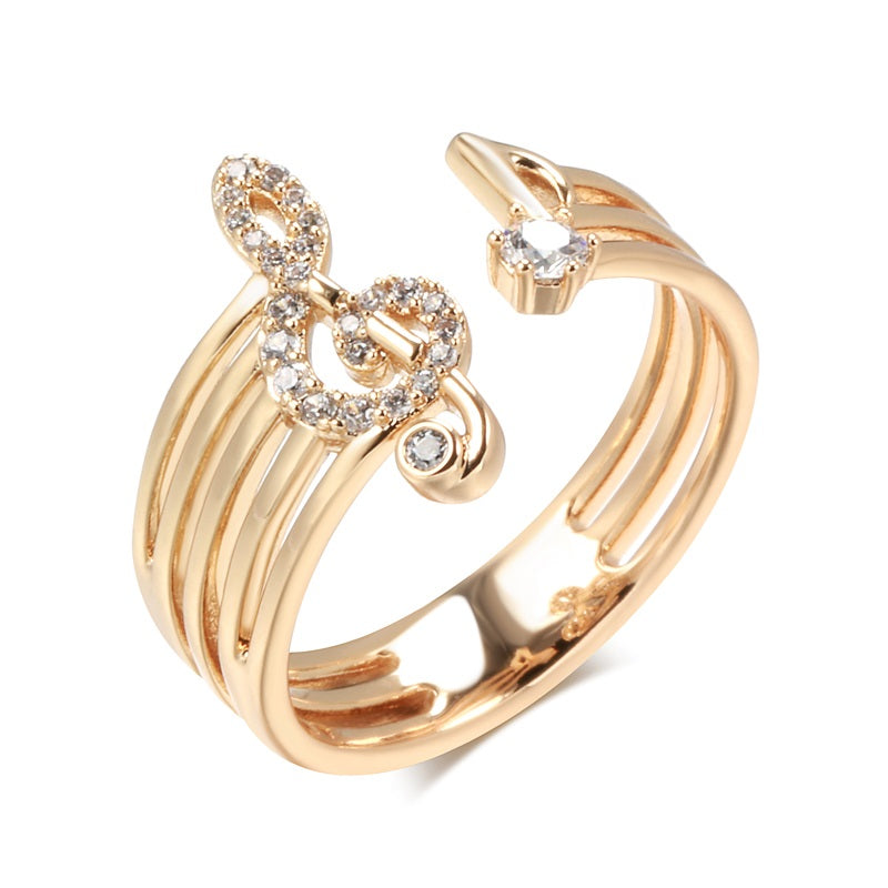 Treble Clef Ring - Gold