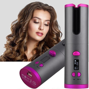 Hair Cordless Curling Iron - Auto Curler