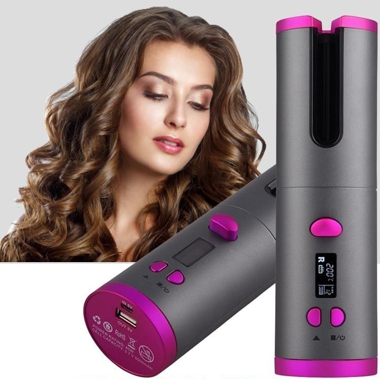 Hair Cordless Curling Iron - Auto Curler